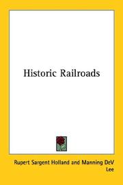 Cover of: Historic Railroads by Rupert Sargent Holland