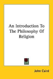 Cover of: An Introduction to the Philosophy of Rel