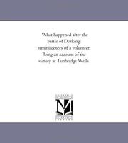 Cover of: What happened after the battle of Dorking