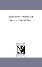 Cover of: Judaism | Michigan Historical Reprint Series