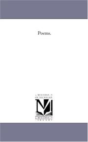 Cover of: Poems. by Michigan Historical Reprint Series