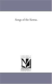Cover of: Songs of the Sierras.