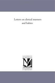 Cover of: Letters on Clerical Manners and Habits