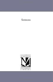 Cover of Sermons by Michigan Historical Reprint Series
