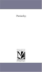 Cover of: Patriarchy;