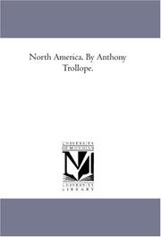 Cover of: North America by Anthony Trollope