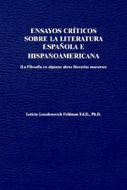 Cover of: Ensayos criticos sobre la literatura Esponola e hispanaAmericana