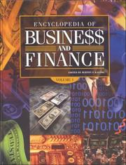 Cover of: Encyclopedia of Business and Finance by 