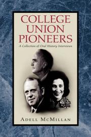 Cover of: College Union Pioneers