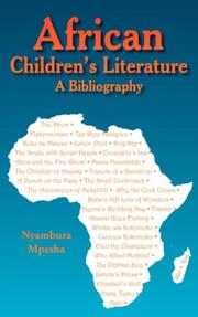 African Children's Literature by Nyambura Mpesha