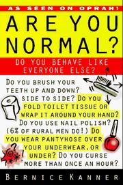 Cover of: Are You Normal?: Do You Behave Like Everyone Else?