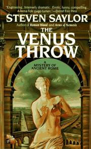 Cover of: The Venus Throw: A Mystery of Ancient Rome (Novels of Ancient Rome)