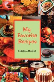 Cover of: My Favorite Recipes by Helen J. Moncrief