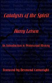 Cover of: Catalysts of the Spirit by Harry, Letson