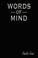 Cover of: Words of Mind