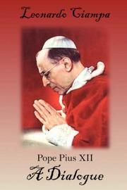 Cover of: Pope Pius XII by Leonardo Ciampa