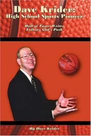 Cover of: Dave Krider: High School Sports Pioneer by Dave Krider