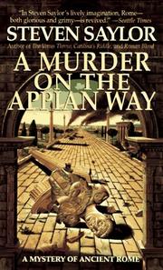 Cover of: A Murder on the Appian Way: A Mystery of Ancient Rome (Novels of Ancient Rome)
