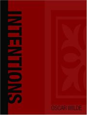 Cover of: Intentions (Large Print Edition) by Oscar Wilde