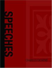 Cover of: Speeches | Charles Dickens