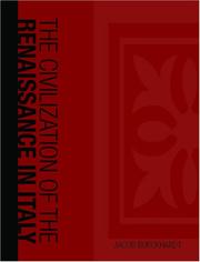 Cover of: The Civilization of the Renaissance in Italy (Large Print Edition) by Jacob Burckhardt, Jacob Burckhardt