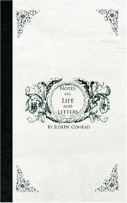 Cover of: Notes on Life and Letters by Joseph Conrad