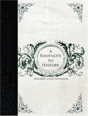 A  footnote to history by Robert Louis Stevenson
