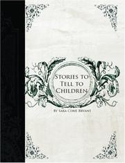 Cover of: Stories to tell to children