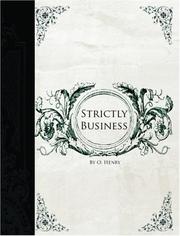 Cover of: Strictly business (Large Print Edition) by O. Henry