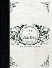 Cover of: Bab by Mary Roberts Rinehart