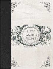 Cover of: Fifty Famous People (Large Print Edition) by James Baldwin