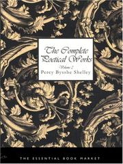Cover of: The Complete Poetical Works of Percy Bysshe Shelley, Volume 2 (Large Print Edition)