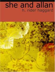 Cover of: She and Allan (Large Print Edition) by H. Rider Haggard