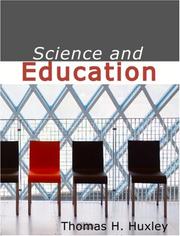 Cover of: Science and Education  (Large Print Edition) by Thomas Henry Huxley