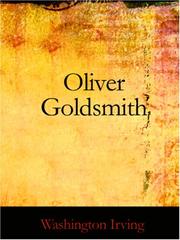 Cover of: Oliver Goldsmith (Large Print Edition) by Washington Irving