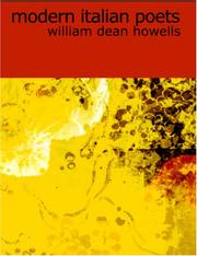 Cover of: Modern Italian Poets (Large Print Edition) by William Dean Howells