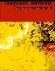 Cover of: Unspoken Sermons (Large Print Edition) by George MacDonald