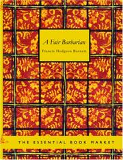 Cover of: A Fair Barbarian (Large Print Edition) by Frances Hodgson Burnett