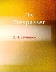 Cover of: The Trespasser (Large Print Edition) by David Herbert Lawrence