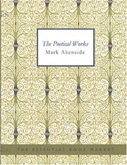 Cover of: Poetical Works of Akenside (Large Print Edition)