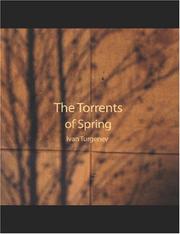 Cover of: The Torrents of Spring (Large Print Edition) by Ivan Sergeevich Turgenev