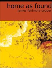 Cover of: Home as Found (Large Print Edition) by James Fenimore Cooper