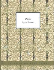 Poems by Alan Seeger cover