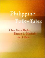 Cover of: Philippine Folk-Tales (Large Print Edition)