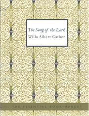 Cover of: The Song of the Lark (Large Print Edition) by Willa Cather