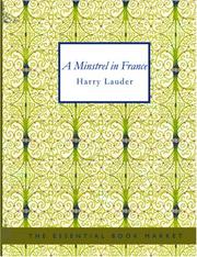 Cover of: A Minstrel in France (Large Print Edition)