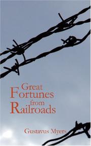 Cover of: Great Fortunes from Railroads