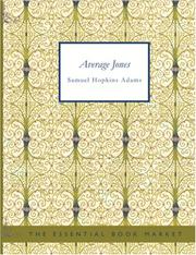 Cover of: Average Jones (Large Print Edition) by Samuel Hopkins Adams, Samuel Hopkins Adams