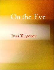 Cover of: On the Eve (Large Print Edition) by Ivan Sergeevich Turgenev