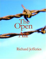 Cover of: The Open Air (Large Print Edition) by Richard Jefferies